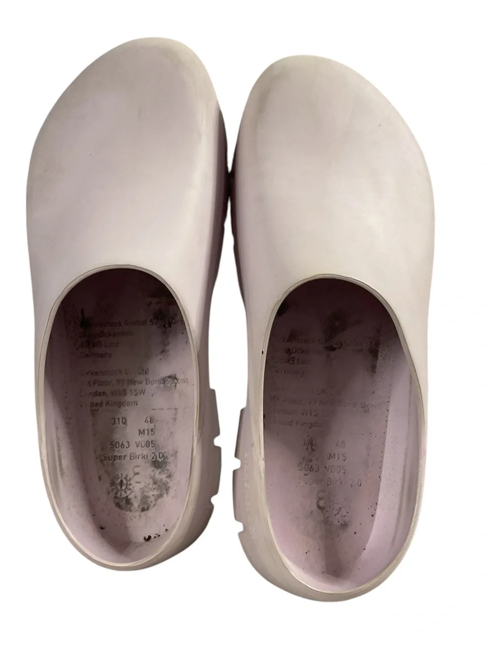 Birkenstock Super Birki 2.0 Men's Size EU 48/US 15 Chunky Slip-On Clog Pale Pink